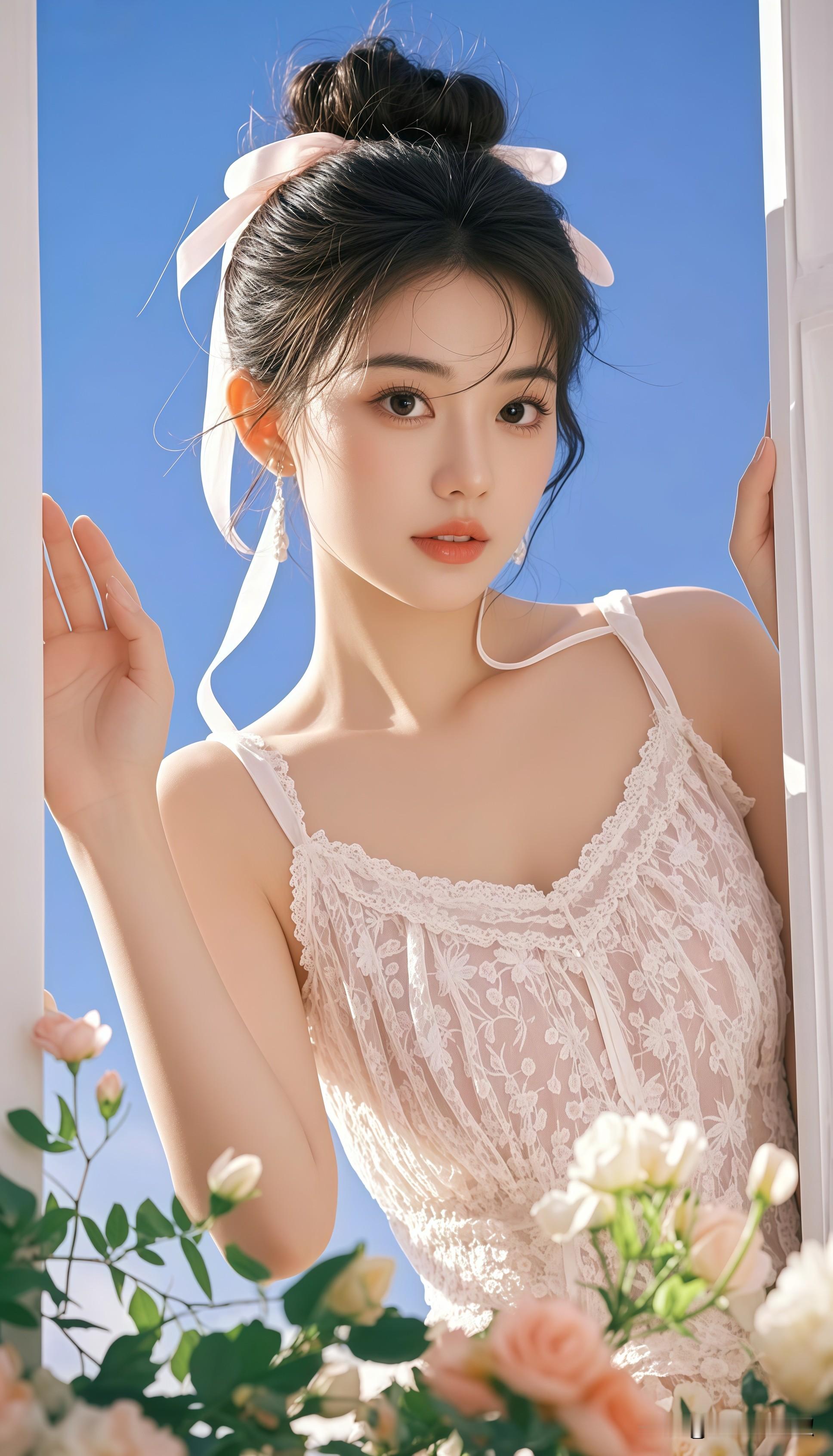 养眼美女图集（439） 把“春日花笺”穿在身上的森系少女   救命！这...