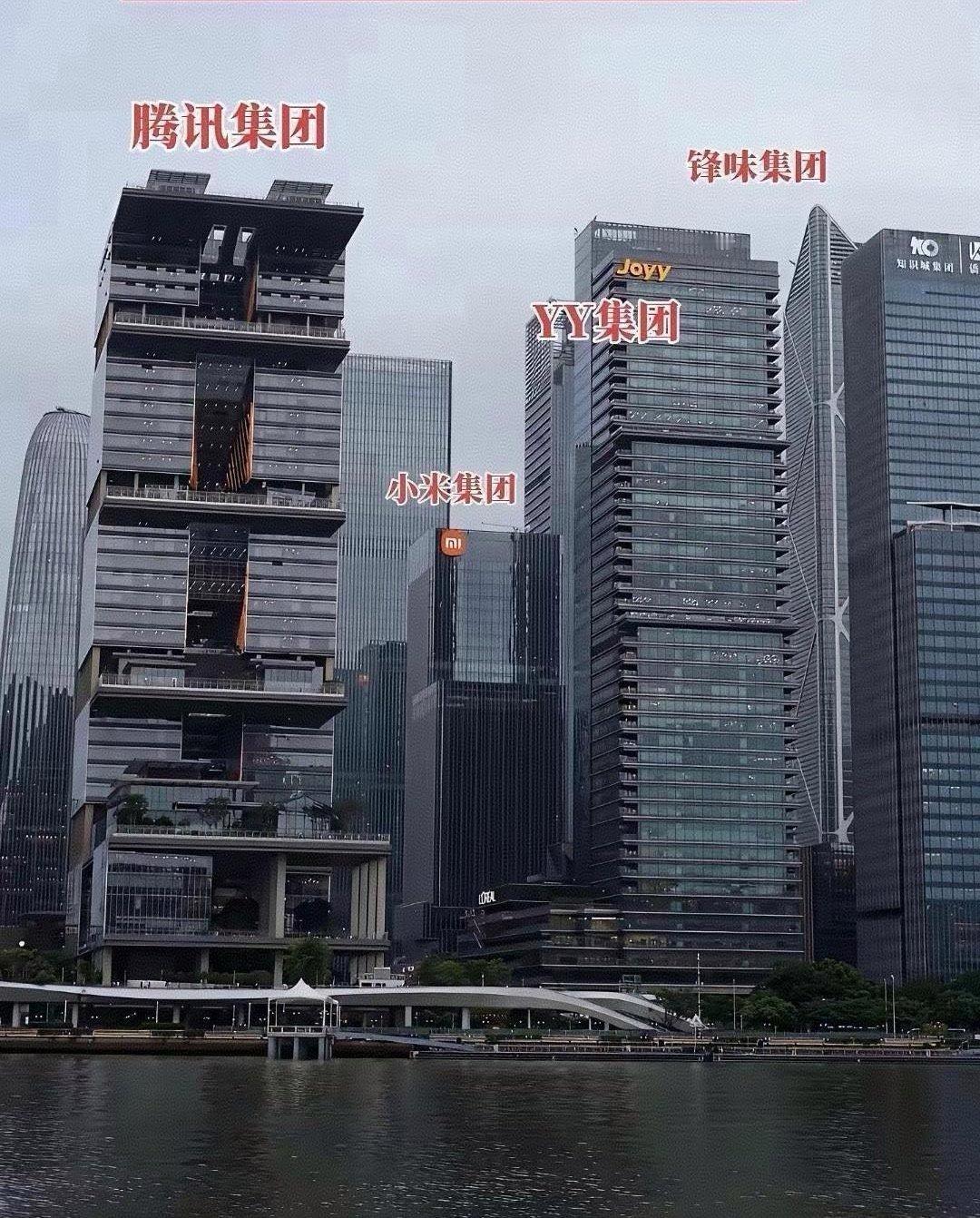 锋味集团只知道他是谢霆锋的产业，一直以为他很低调，没想到在广州有这么大一栋楼？比隔壁雷军的小米集团整整大一圈… ​