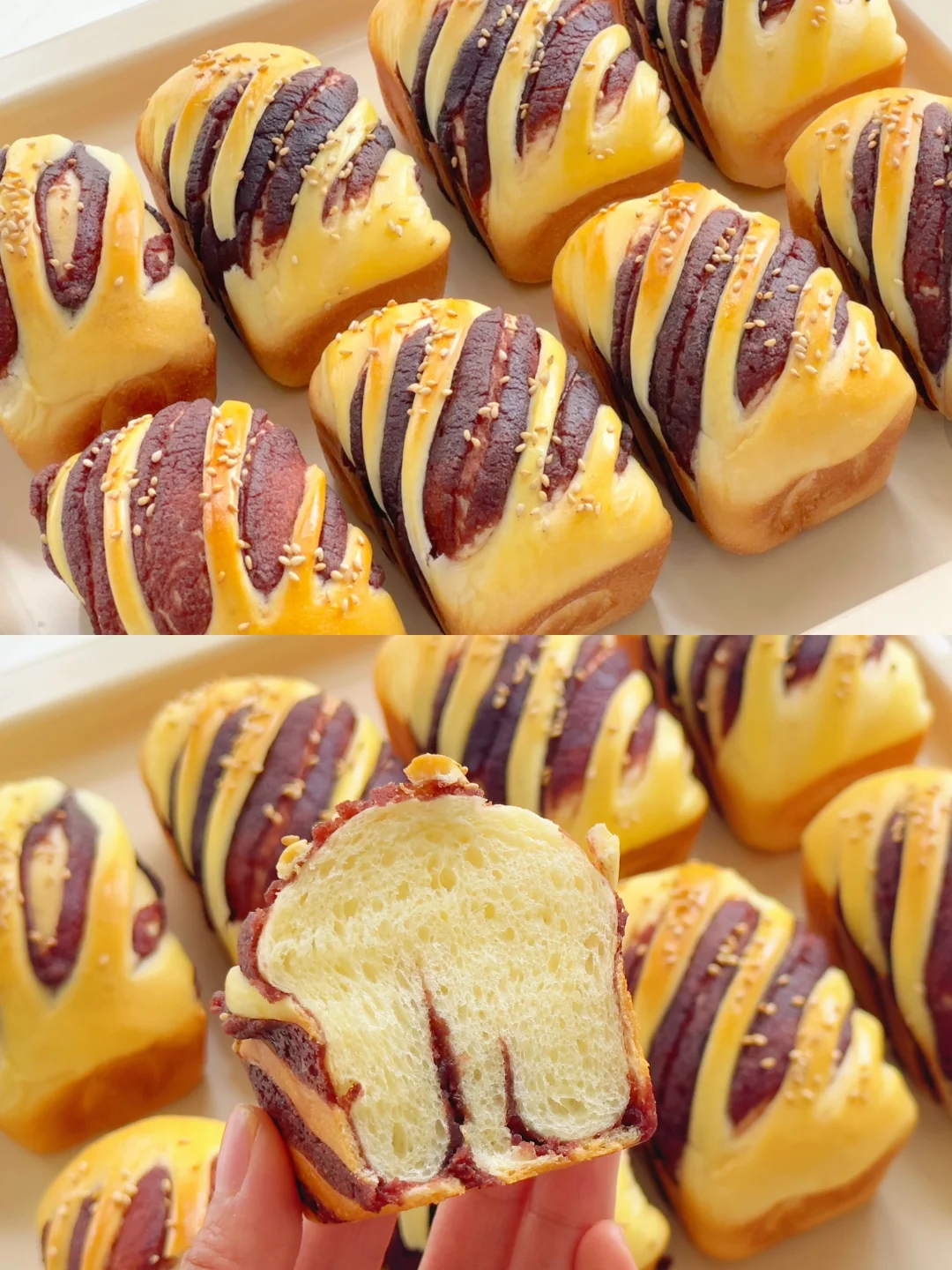 经典迷你豆沙小吐司🍞百吃不厌‼️一次成功！