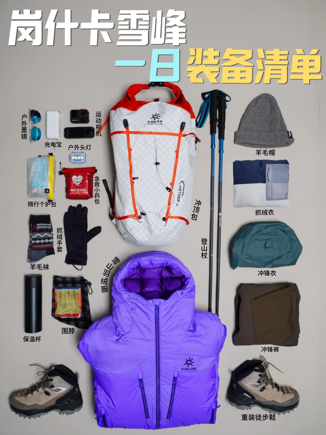 开年第一爬🏔️岗什卡出行攻略➕装备分享