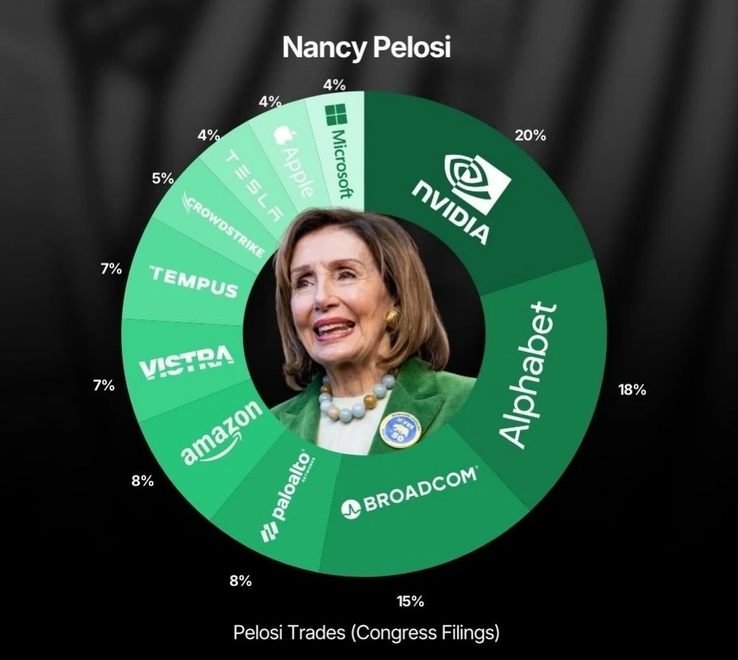 国会山女神佩洛西的投资版图曝光，真正押注