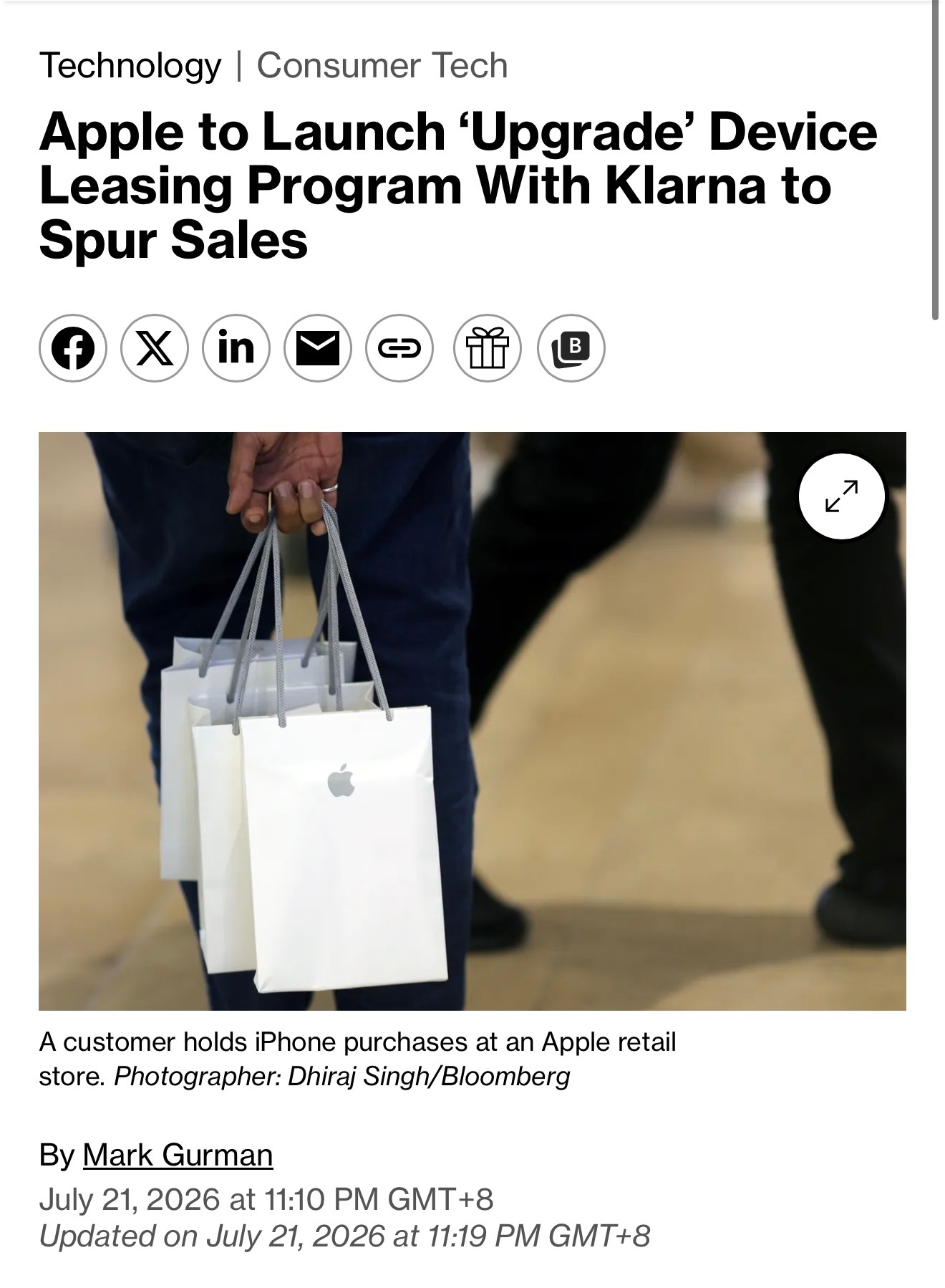 “Apple Upgrade”的全新设备租赁计划。其中，iPhone ...