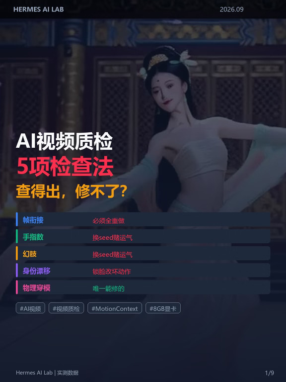 AI视频质检5项检查法：查得出，修不了？