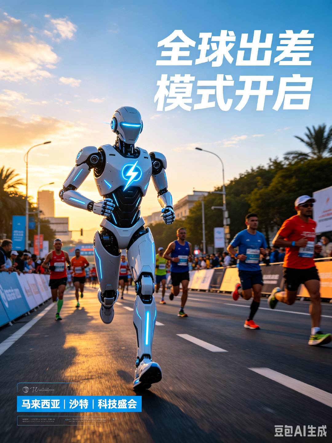 #机器人闪电海外营业狂圈粉##机器人闪电开启全球出差模式#
机器人闪电海外出差连轴营业！马来西亚马拉松领跑、节庆游行，再转战沙特科技展。国产人形机器人走出国门，硬核实力狠狠圈粉海外民众。 ​