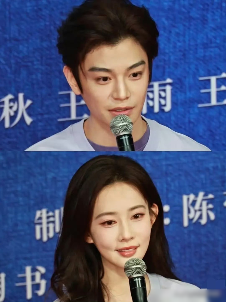 孟子义的脸，丁禹兮的痘印，全被生图扒干净了。
《爱在无尽夏》开机路透，没滤镜没打光，俩人穿着紫色组服往那一站。孟子义面部填充感很重，笑起来有点僵，丁禹兮毛孔粗大、痘印明显，跟精修图判若两人。
网友直接开麦：这状态演都市成年人？像网红拼桌，毫无烟火气。
但翻了下班底，导演是拍《春色寄情人》的韩琰