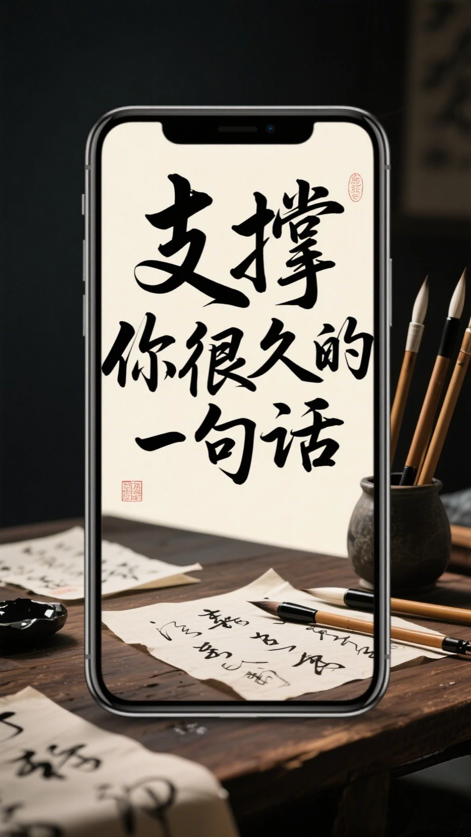 手机壁纸—支撑你很久的一句话