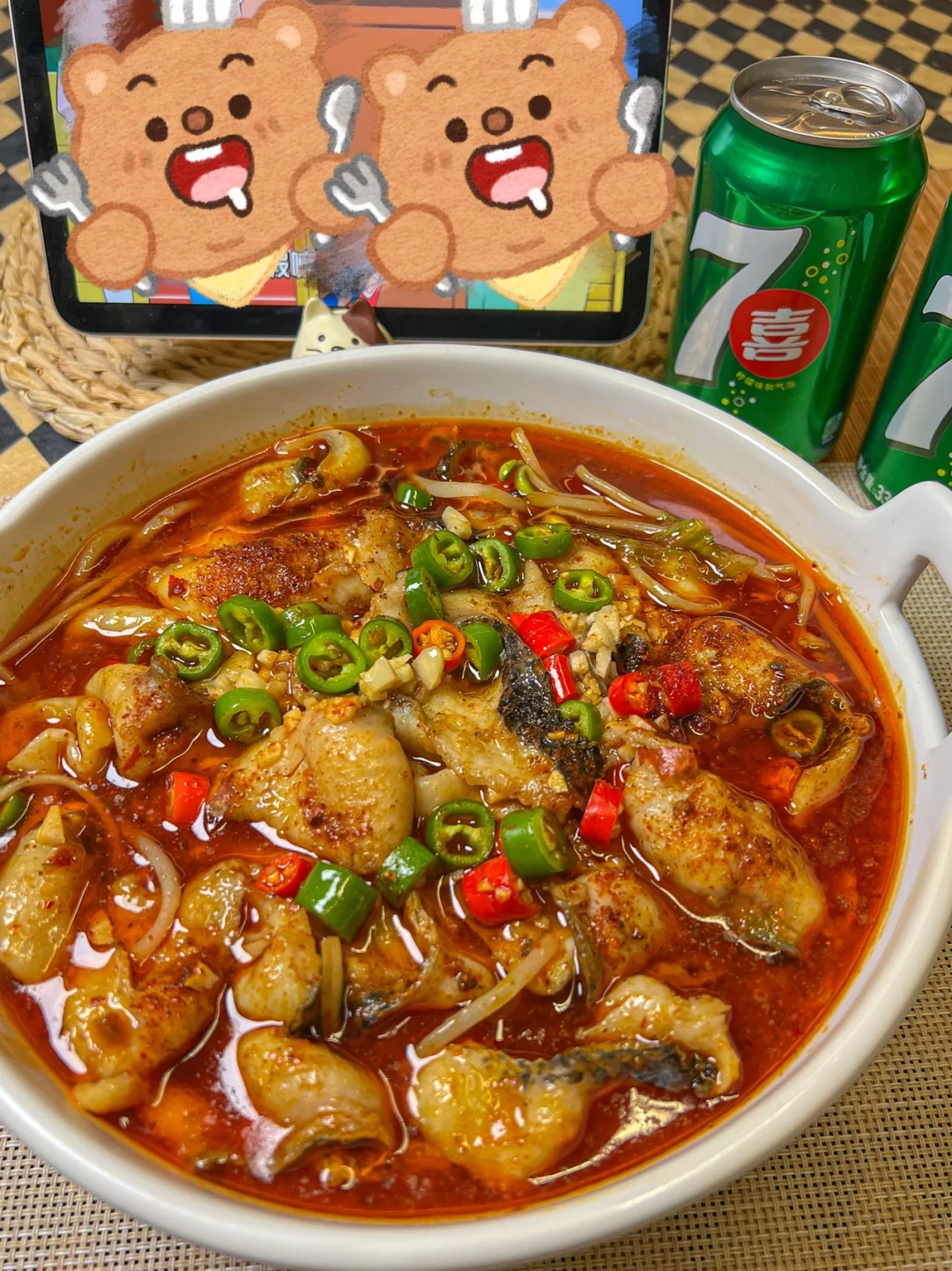 一人食|水煮鱼+7喜|拯救夏日没胃口！