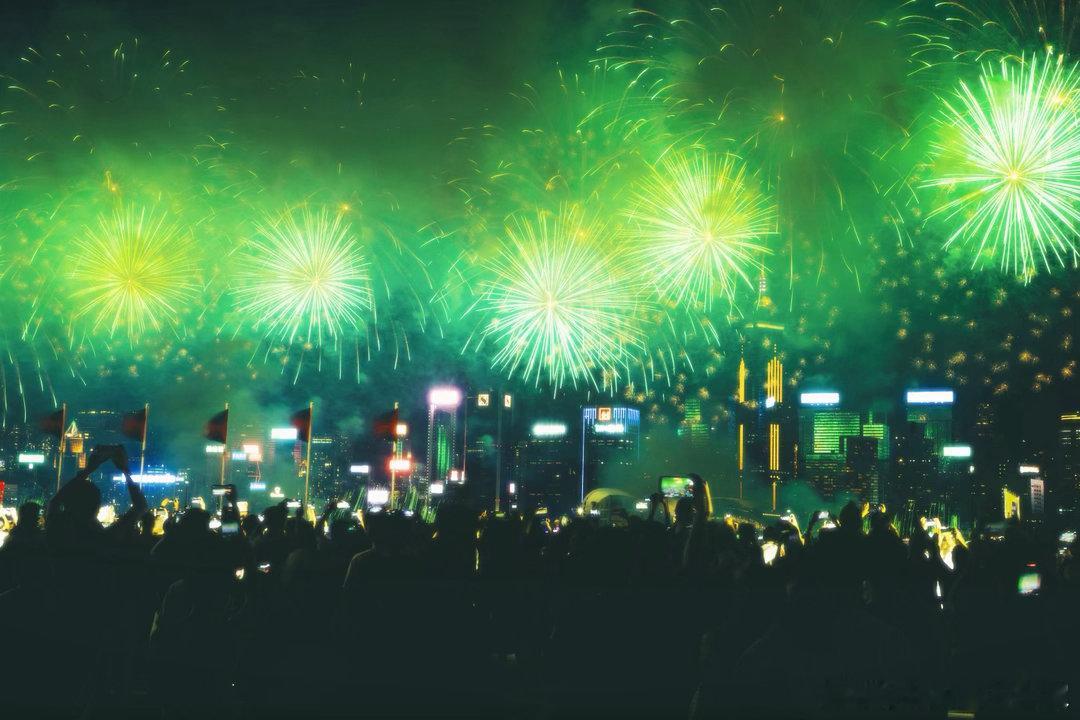 香港国庆烟花汇演#国庆# ​