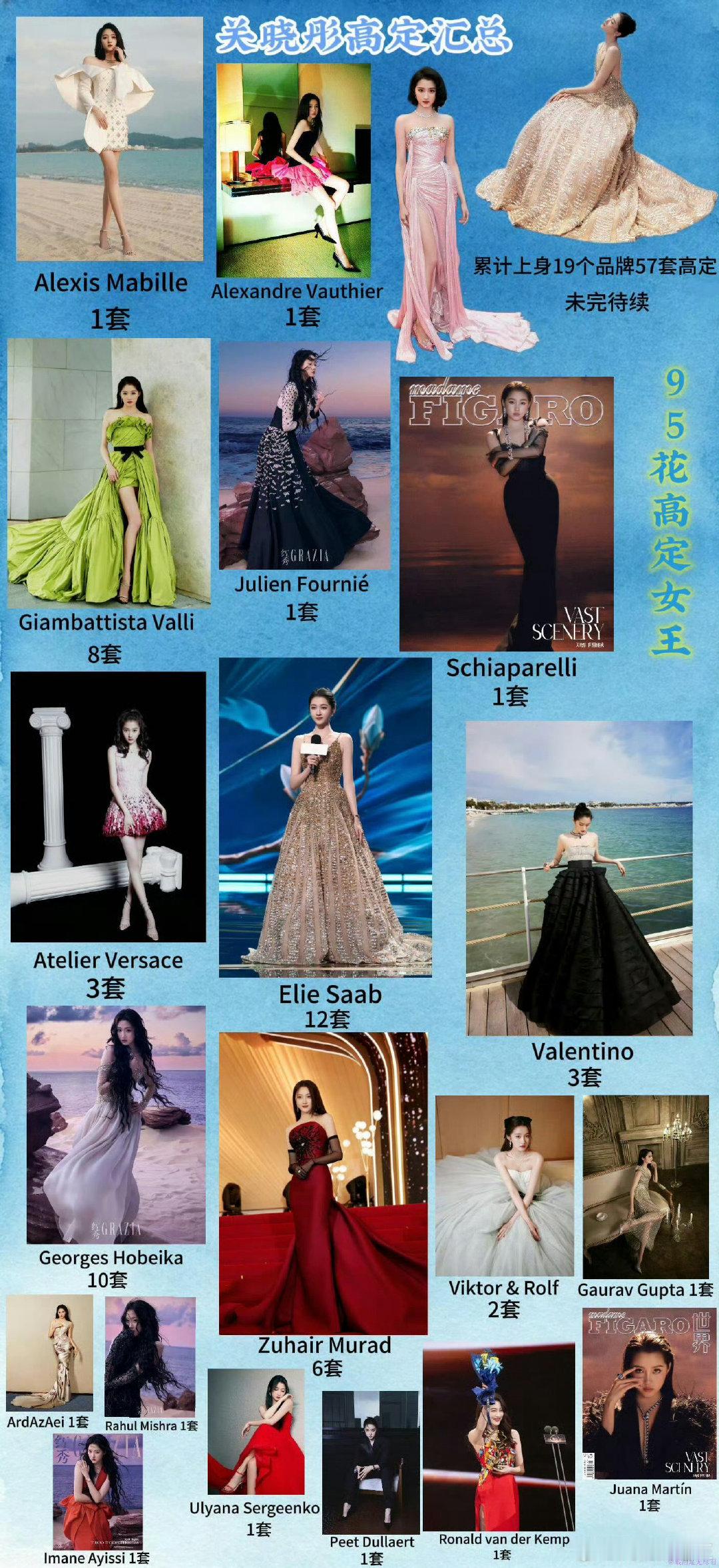 关晓彤时尚资源真的太亮眼，19岁就解锁祖海高定，ES高定累计12套，时尚表现力在线！ ​