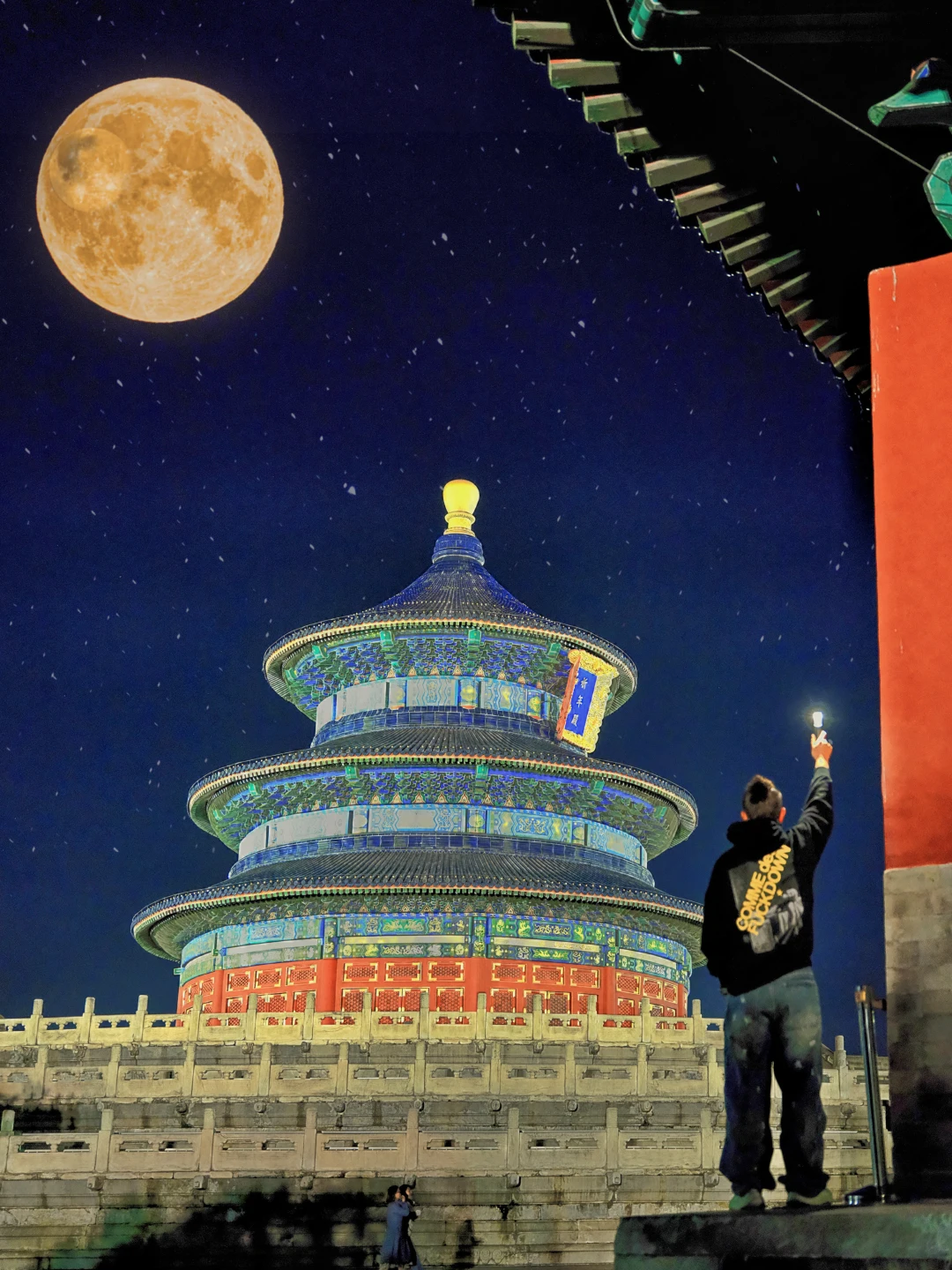 错过等一年❗️ 离开北京前一定要拍天坛亮灯