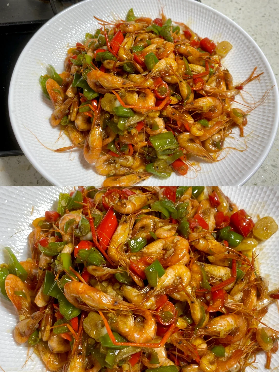 家常菜 油爆河虾 太香了😋