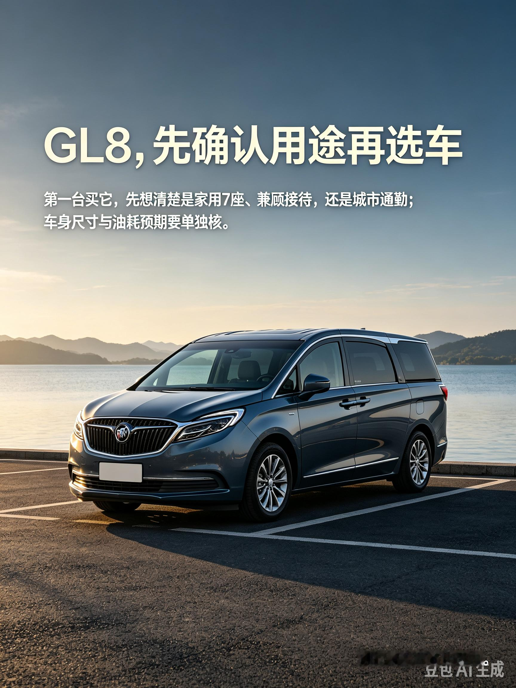 别克GL8作为第一台车，更适合先做“用途确认”而不是直接追高配：讨论中常见的分歧是，有人把它当作家用7座出行工具，有人兼顾商务接待，也有人因车身尺寸和油耗预期而犹豫。【来自懂车帝车友圈】