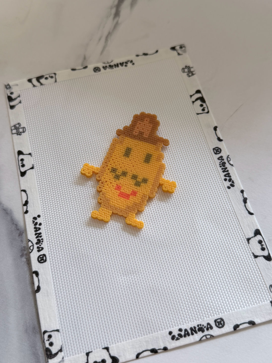 小猪佩奇的土豆先生！
想做个钥匙扣嘿嘿
啊烫画机还不太会用 ​