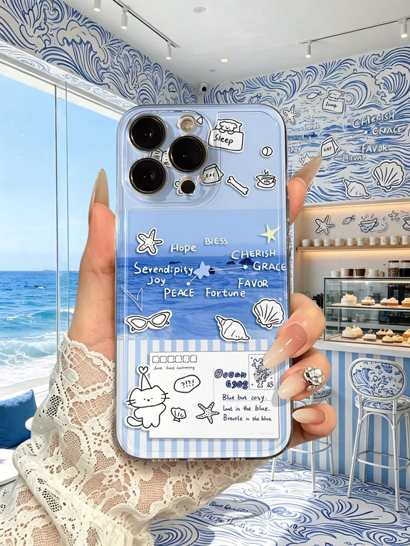我把我挖到的海洋蓝手机壳推荐给家人们！