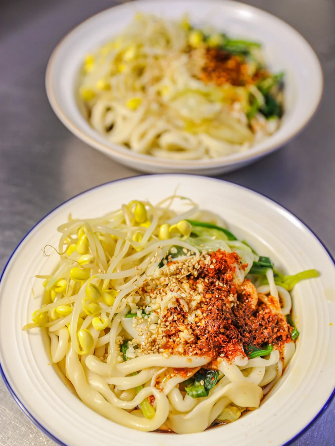 坚持做1000种面不重样（114）家常油泼棍棍面