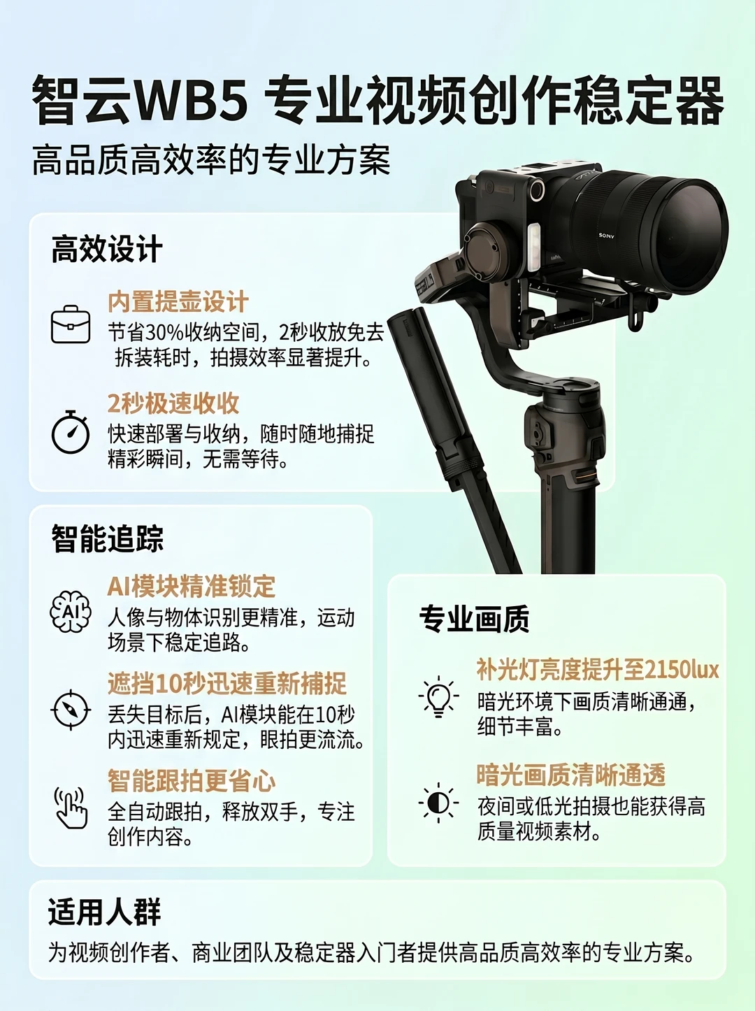 6月稳定器新品，如何做到完全一体化💥