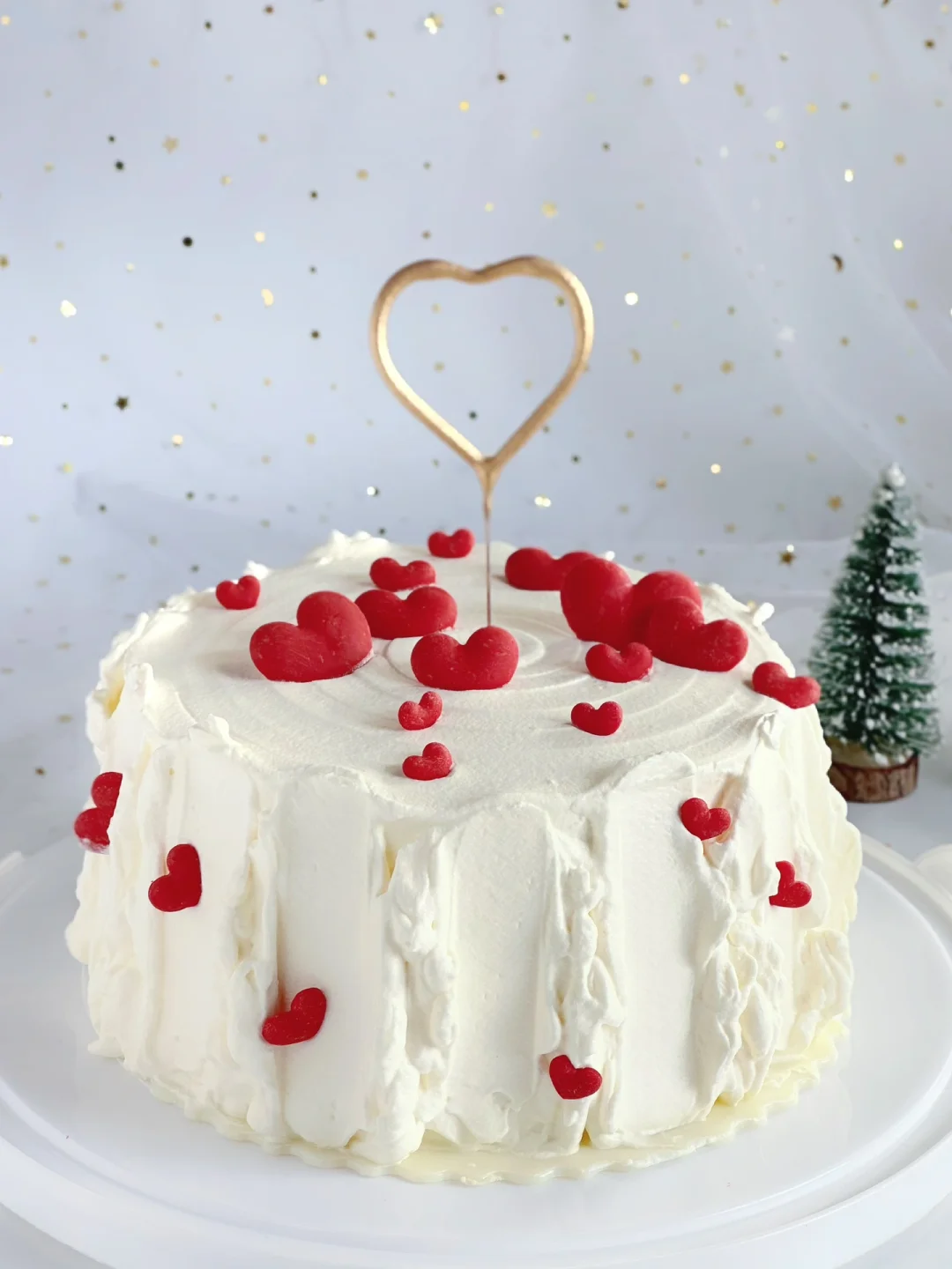 红色巧克力爱心蛋糕‼️不用调色～新手友好