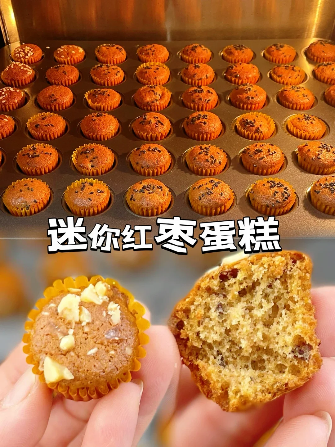 哄娃“神器”🌿迷你红枣小蛋糕一口一个