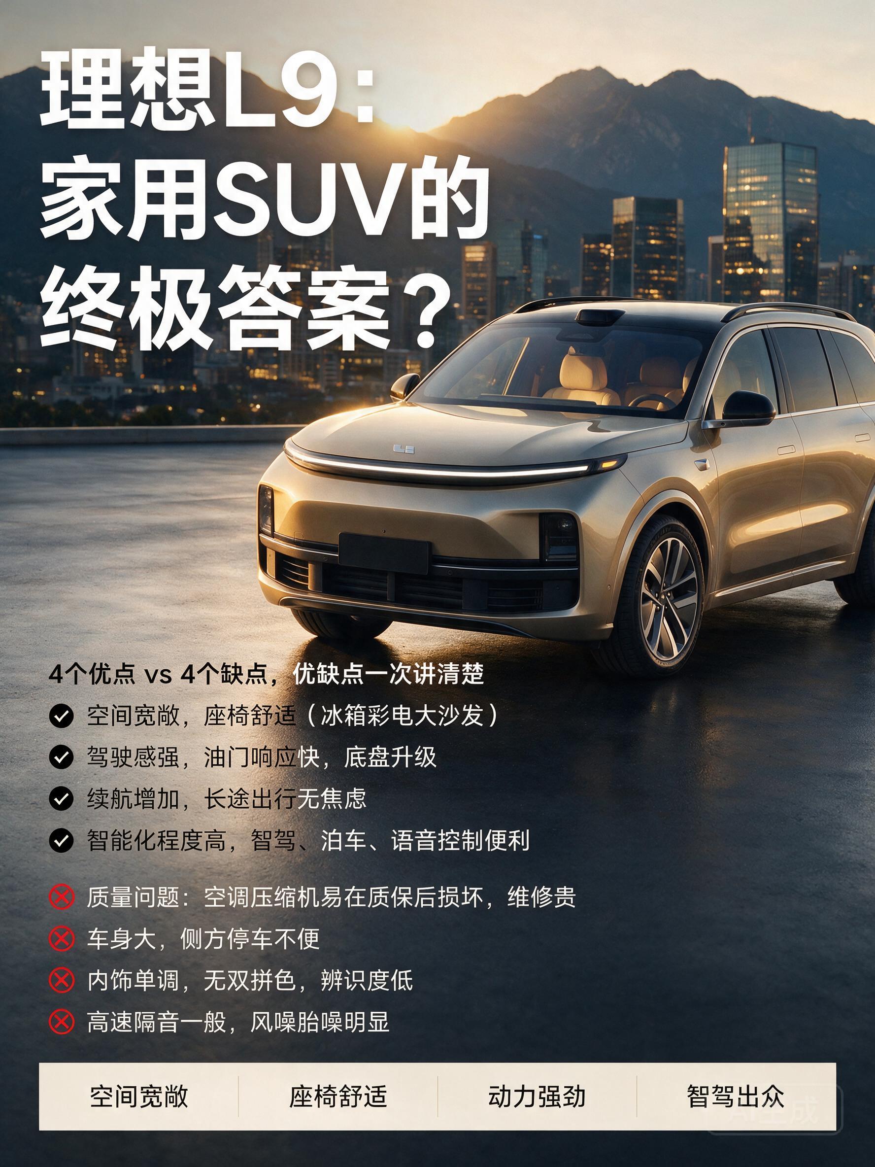 理想L9：3个香，1个坑，值不值？【来自懂车帝车友圈】