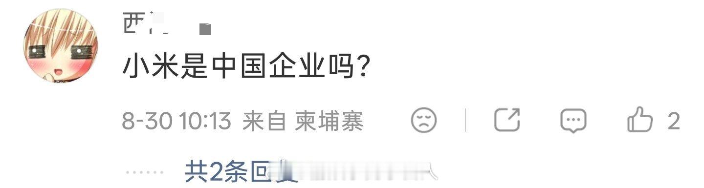 小米是中国企业吗？

这是一个正常人能够问出来的问题？不过 ip 处于海外不知道是玩梗还是故意的。。 ​
