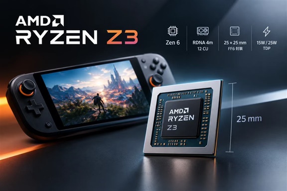 AMD掌机芯片大变革！锐龙Z3系列曝光