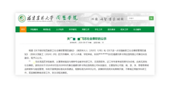 高校教师兼职8000元/月，该不该？