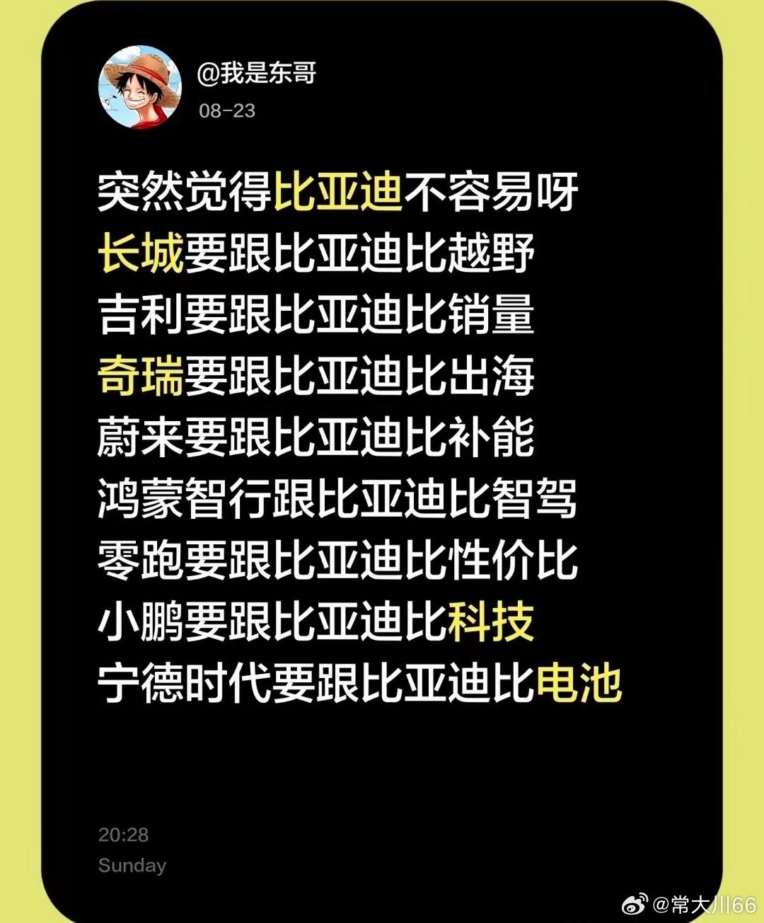 做过销售的都明白，只有你比他强大了，他才会去针对你，研究你，诋毁你，反之他会去针对比他还差的吗？ ​