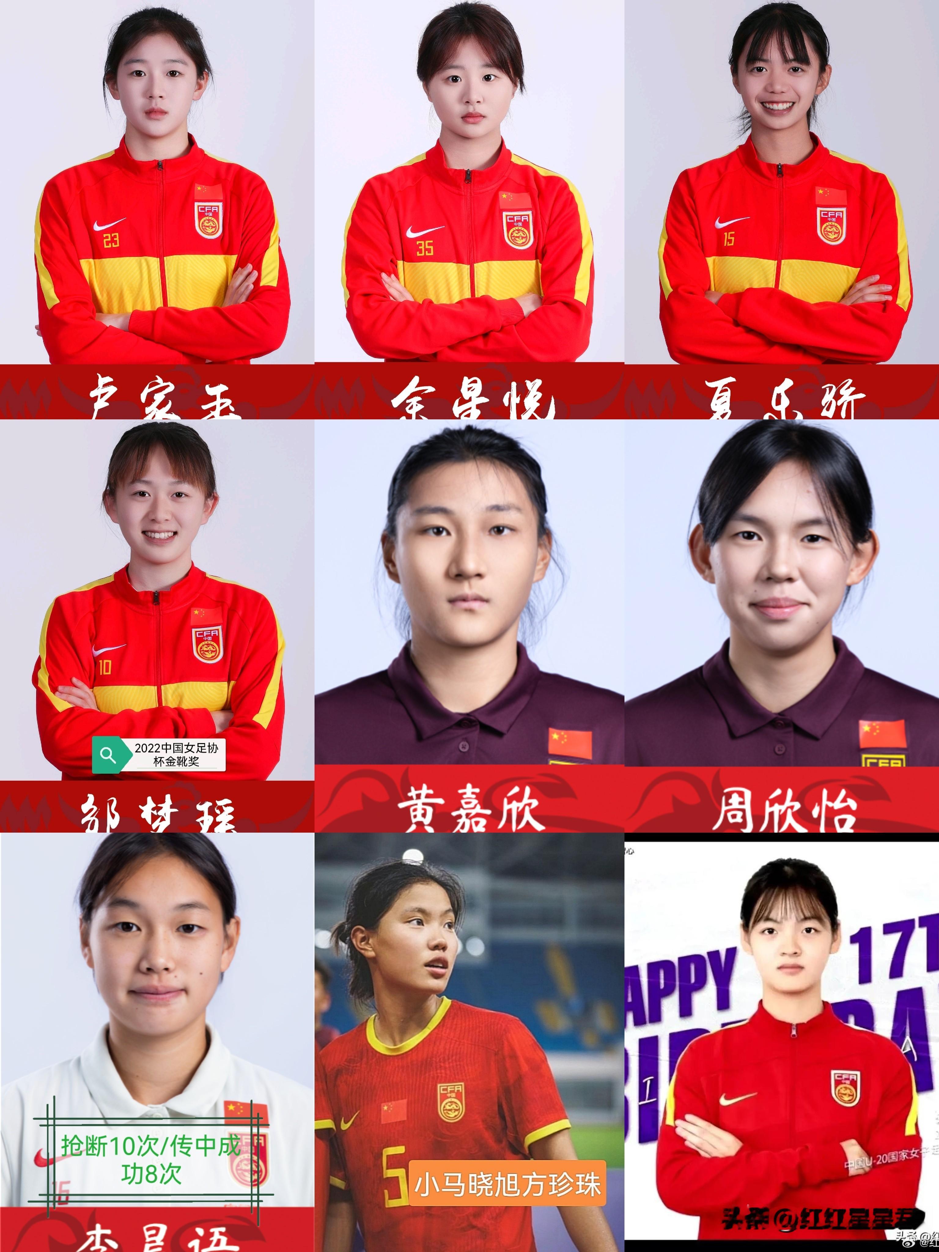 中国女足后备力量各个时代详细统计！
假设哟本土教练执掌中国女足国家队，以下66人，这些人是可以列入国家队大名单的球员，或者说可以培养的新人！

95~98：陈晨，王霜，杨莉娜，姚伟，王莹，李艳飞 6人
99~02：张琳艳，陈巧珠，沈梦雨，沈梦露，金坤，肖梓彤，智杰，杨倩，万佳瑶，汪琳琳，赵渝洁，王妍