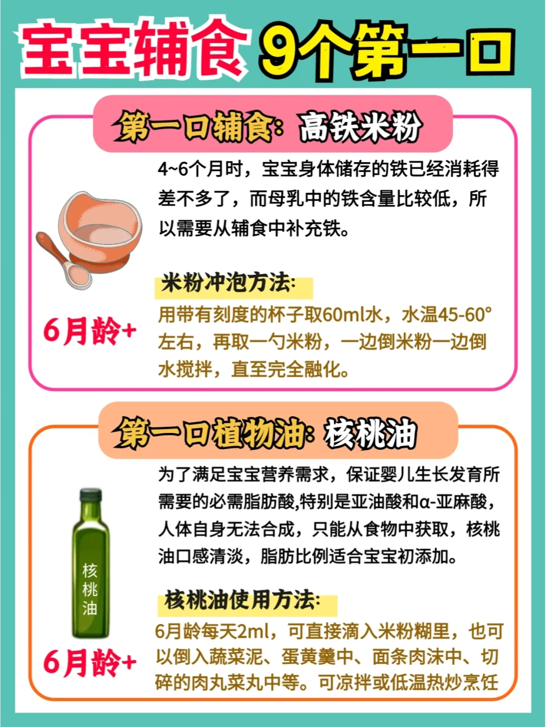 🔥小月龄宝宝辅食9个第一口✅附详细做法