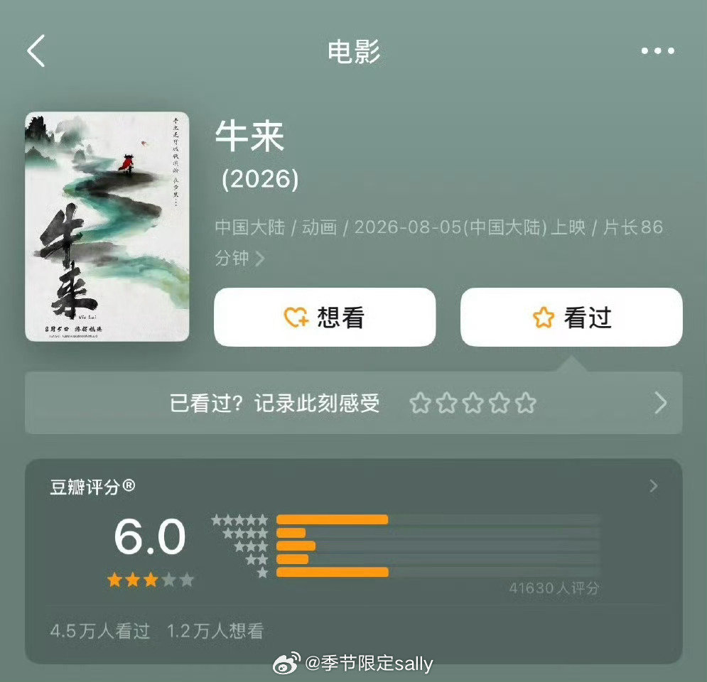 牛来涨分到6.0，及格了[哆啦A梦害怕] ​