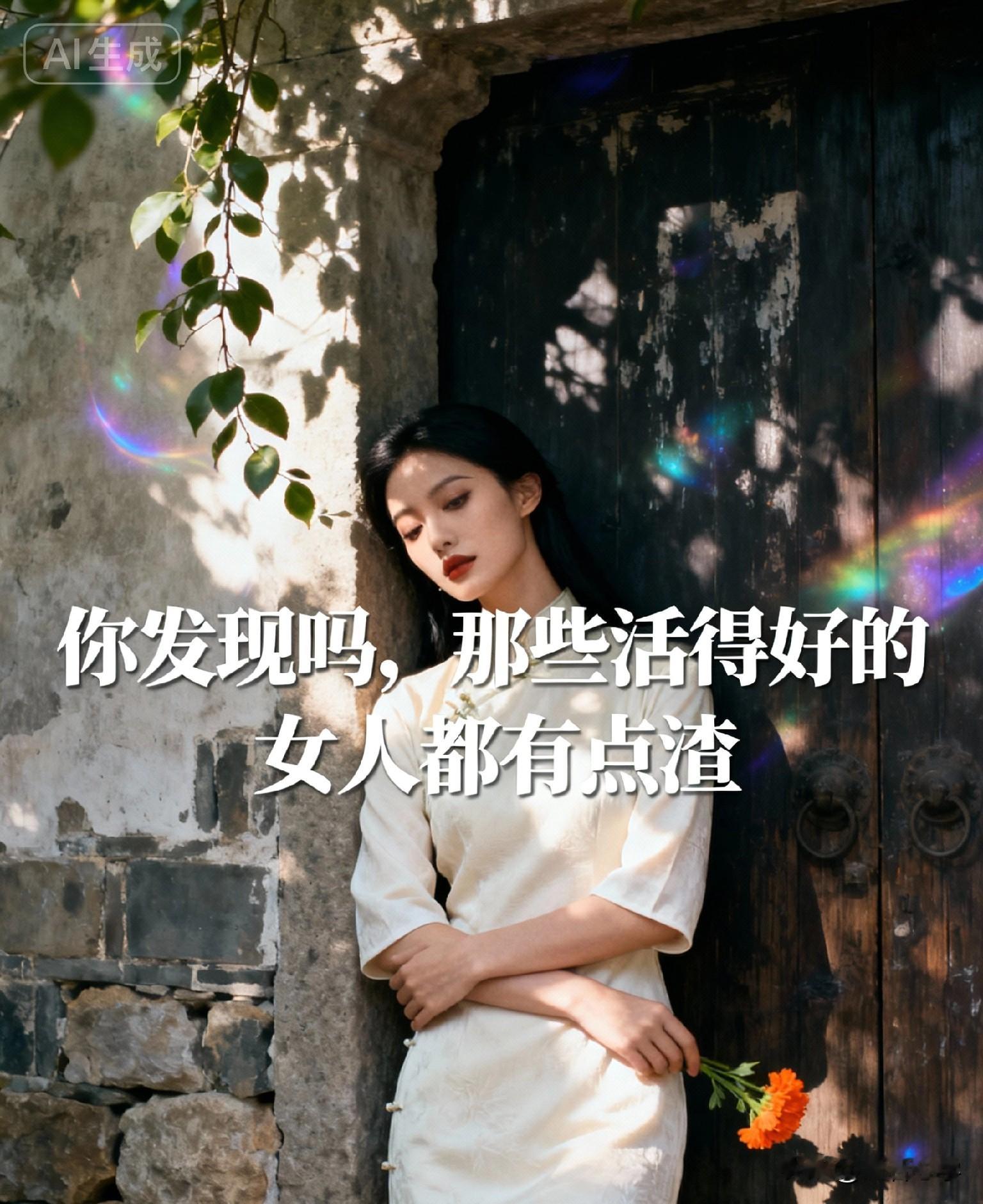 你发现吗，那些活得好的女人都有点渣。  心理学研究发现，那些在感情和人...