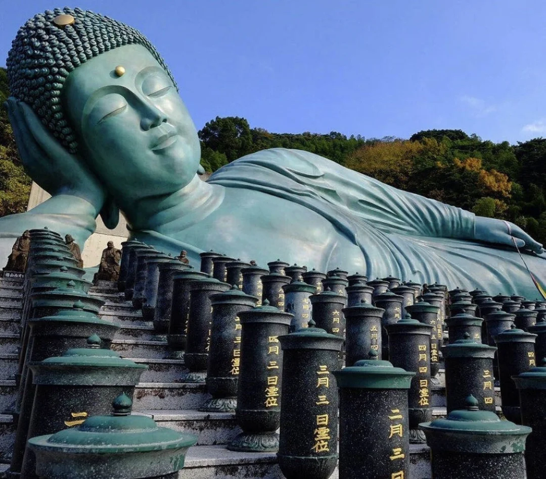 日本福冈县|卡哇伊族的青铜大佛感觉很温暖