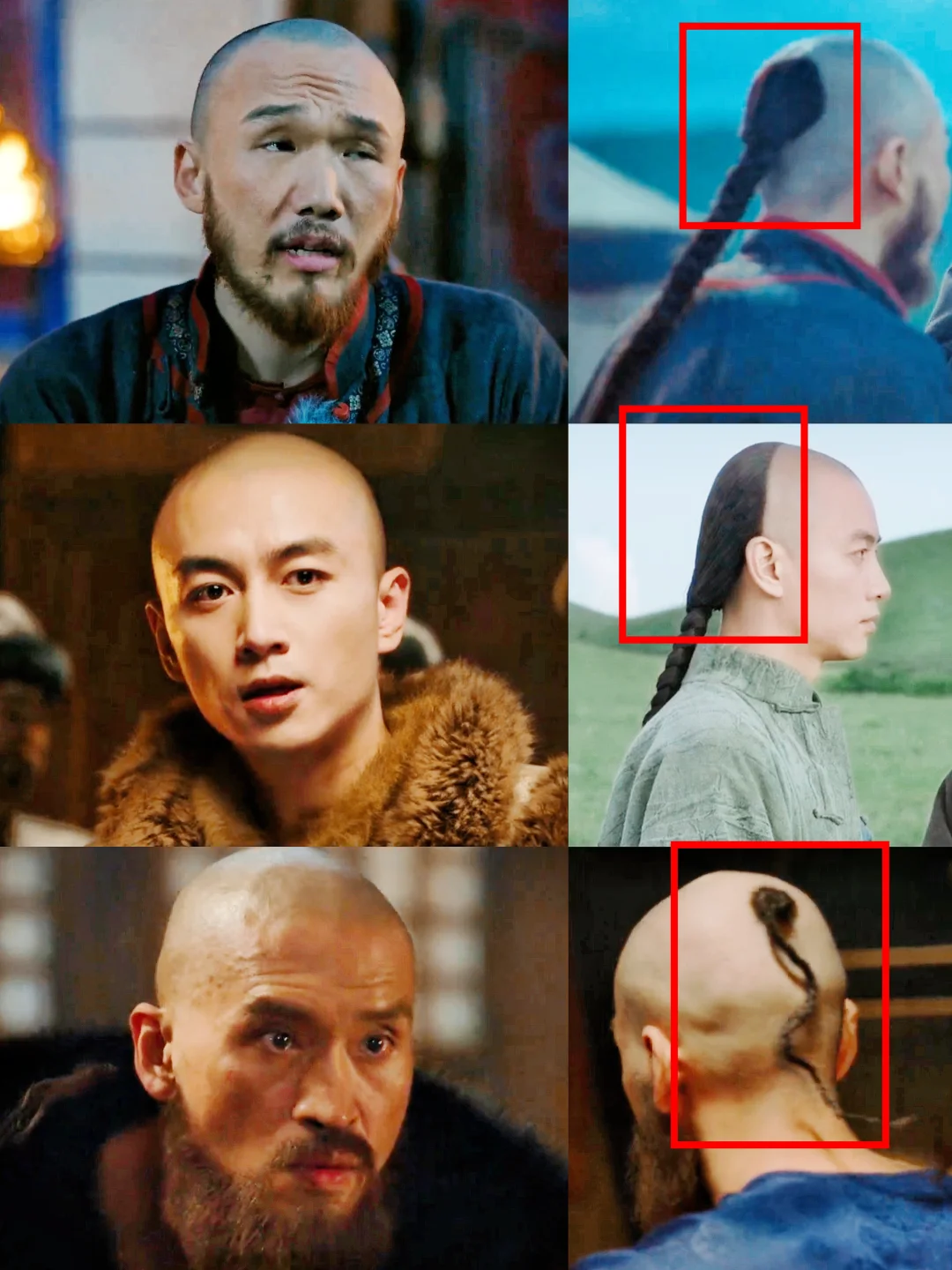 终于知道他们的发型为什么不一样了！