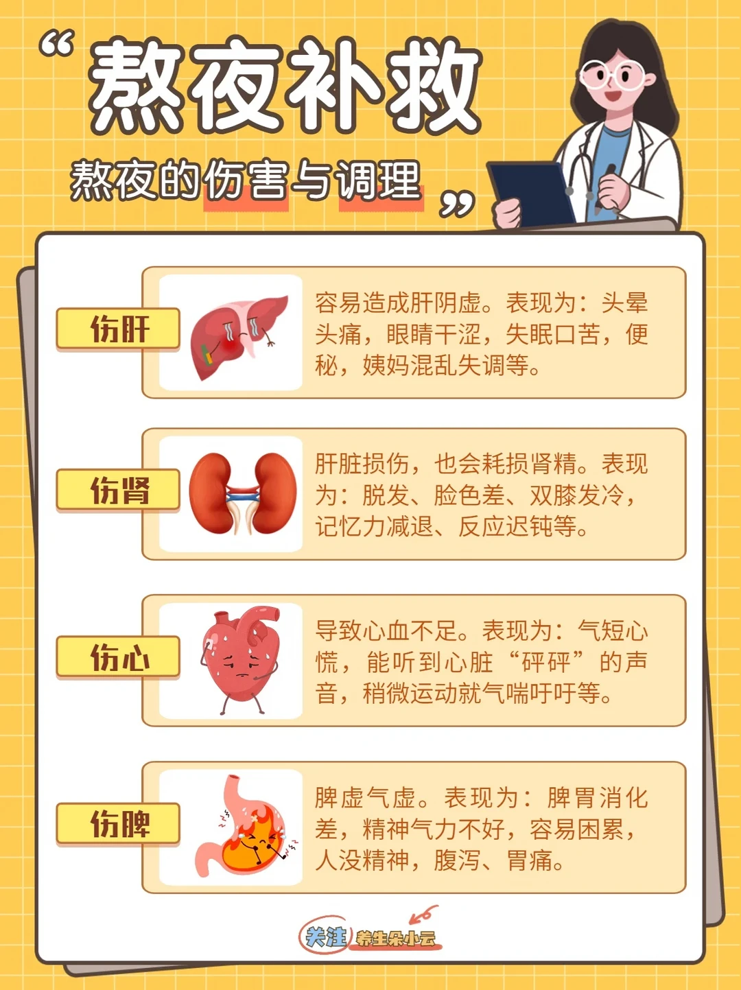 熬夜党自救‼️“伤身危害”“4大特效穴”，收藏✅