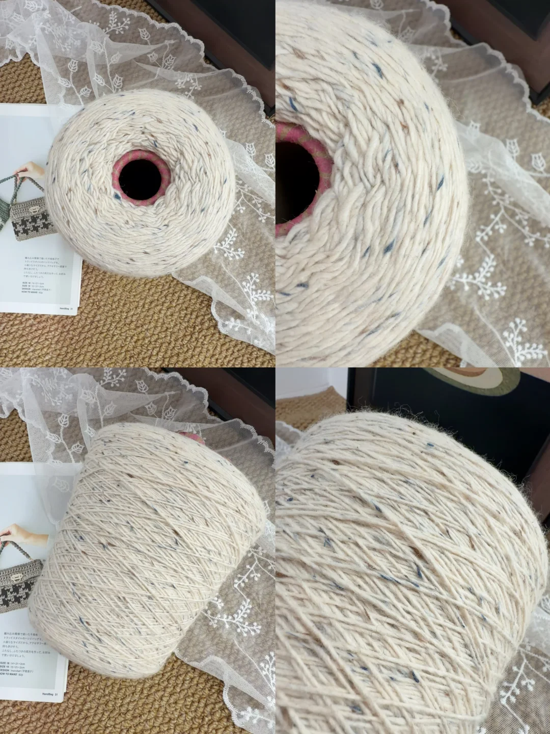 Piu亮的彩点羊毛棉混纺～