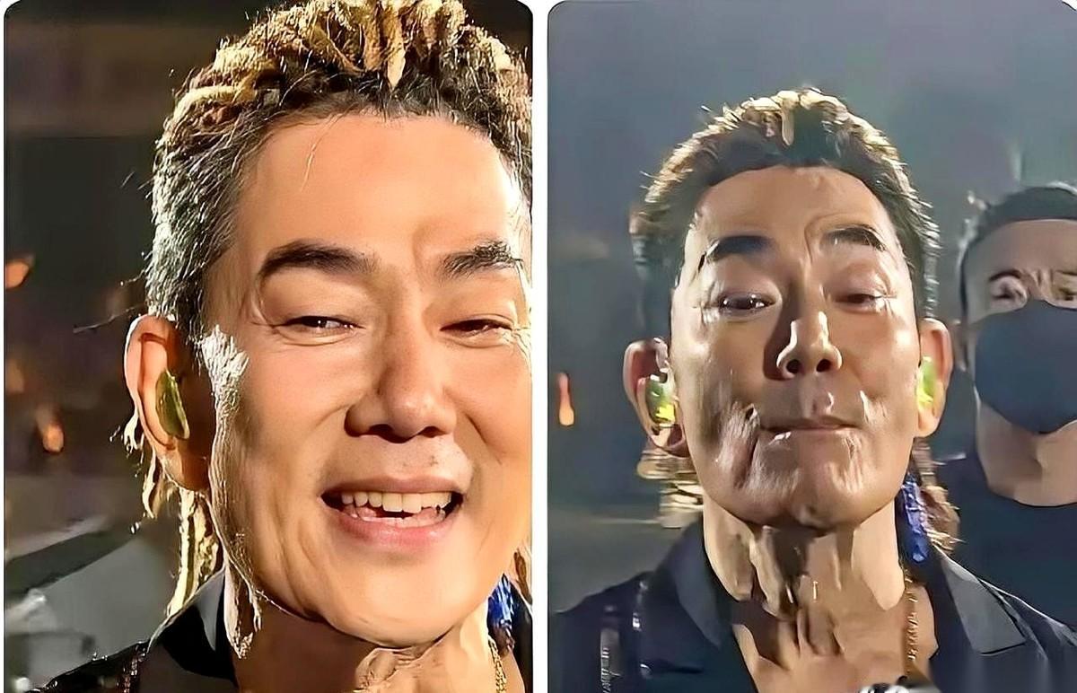 这两天，一组任贤齐演唱会现场的怼脸生图在网上传开了。
点开原图的人，大拇指多半在屏幕上悬停了两秒，还得退出去重新看一眼标题。照片里的人，皮肤松垮，脸颊两旁的肉往下耷拉，眼角的褶子深得清晰可见。
底下最高赞的评论一针见血：“这哪是咱们认识的小齐哥，这分明是任我行啊！”
高清原相机连带着舞台上刺眼的白炽