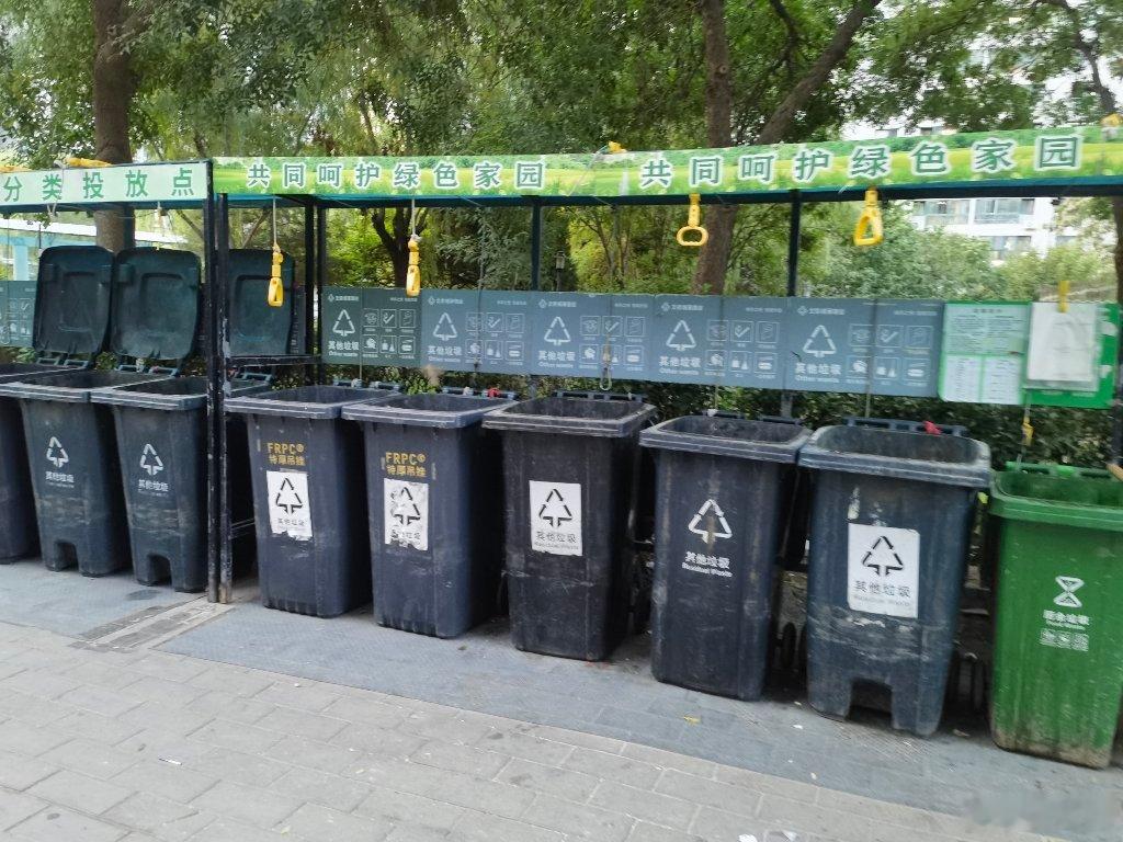 我在【北京市】【朝阳区】【一小区】进行垃圾分类随手拍，该在小区垃圾分类情况如下所示：

1. 我扔垃圾或拍摄时，垃圾投放点符合以下情况：厨余垃圾基本都能正确投放，厨余垃圾带袋投放；
2. 本小区垃圾分类做出以下尝试：本小区没有完全落实定时、定点、监督指导措施，垃圾分类管理措施有待完善；
3. ​