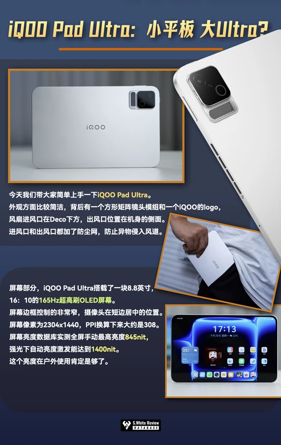 iQOO Pad Ultra：小平板 大Ultra？
