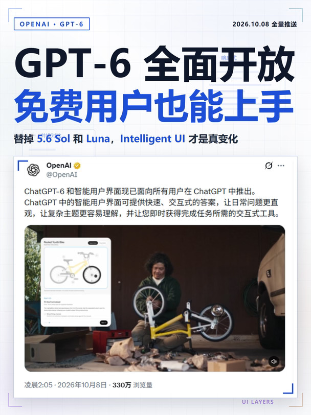 GPT-6 全面开放了，免费用户也能直接上手！