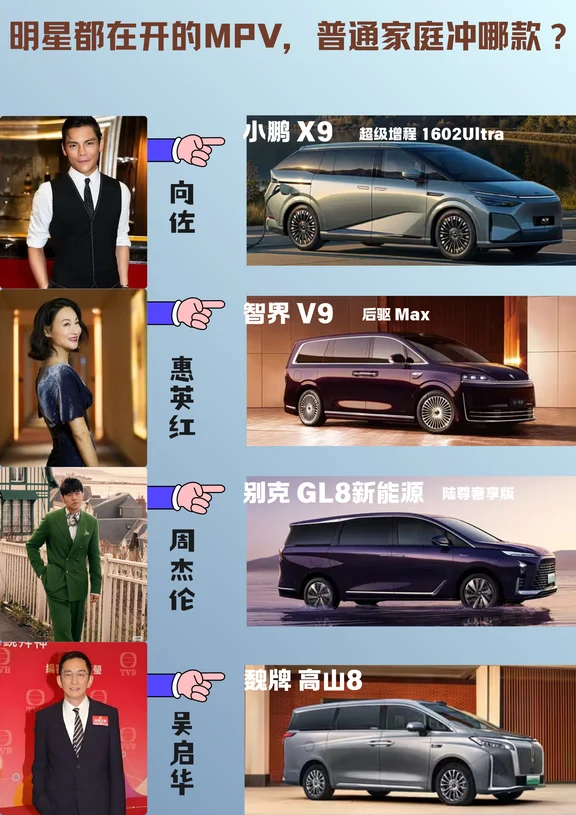 明星都在开的MPV，普通家庭冲哪款？