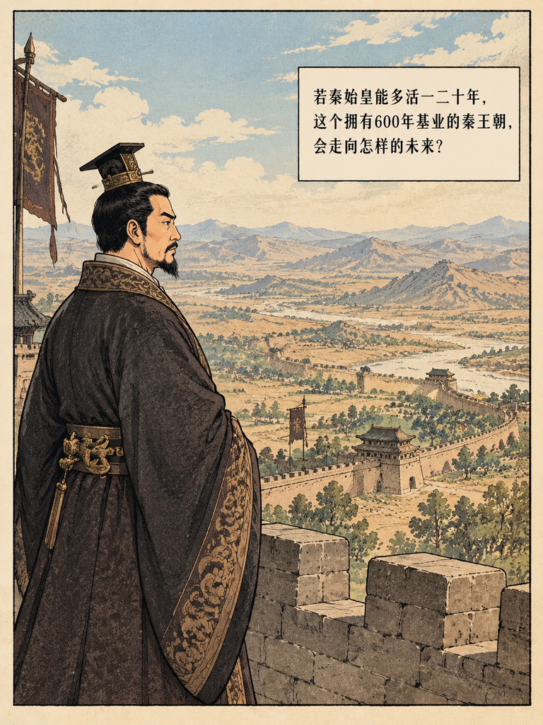 秦崩的真相藏在一份密诏里俩手握50万大军的将军，放着咸阳城破见死不救。

蒙恬带50万守长城赵佗带50万驻南越，他们只认祖龙的那句秦国有难，不得班师回朝。

秦廷只剩修皇陵的弱军，全因祖龙把华夏版图看得比大秦江山重。

他被骂2000年的真相焚书坑儒的误会，比史书写的还耐人寻味如果他多活一二十年，华