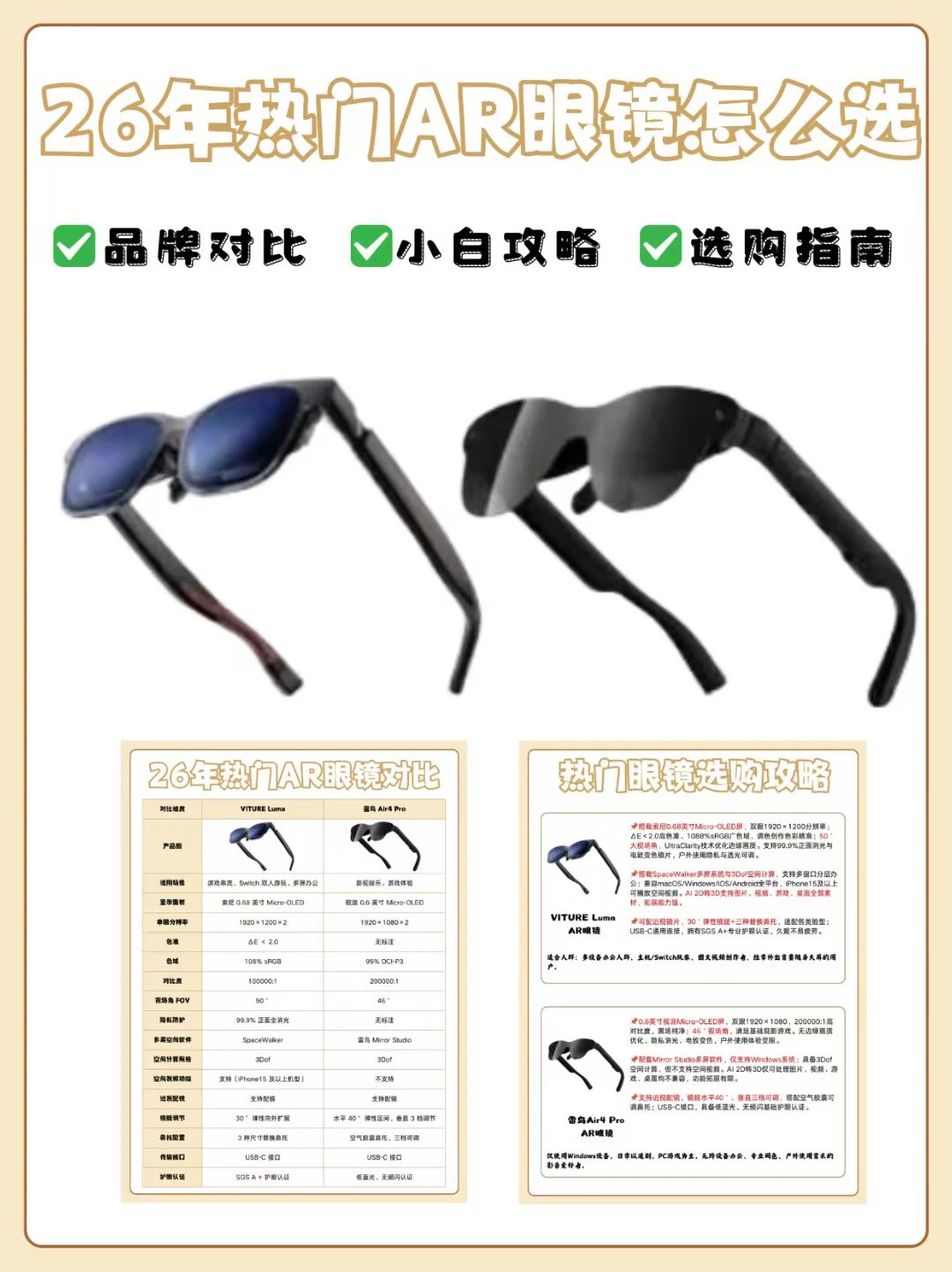 🚨26年AR眼镜别乱买！看这篇避坑！