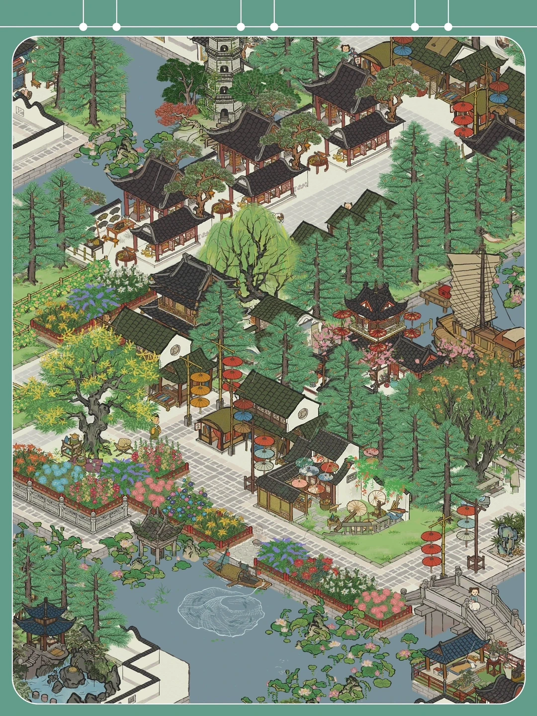 划重点！【花间伞下】可以放草地上！！爱了