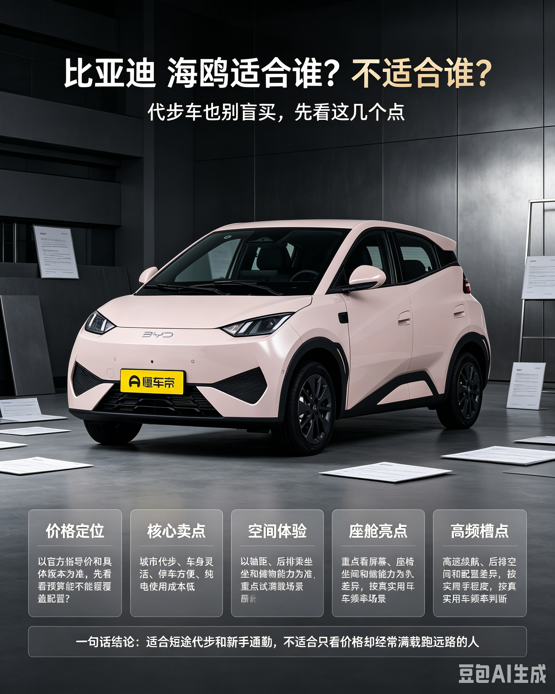 比亚迪海鸥适合谁，不适合谁