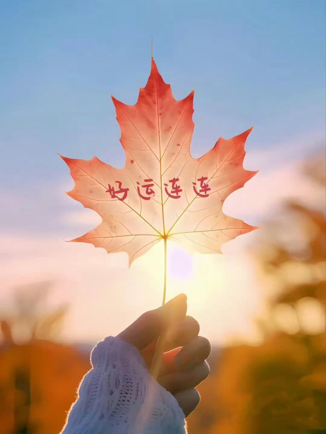 明天，依旧好运连连。 ​​​