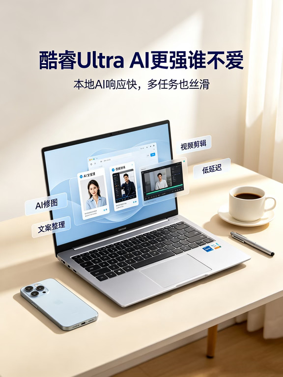 还在觉得AI笔记本只是噱头？上手酷睿Ultra才知道差距！本地端AI算力，不用联