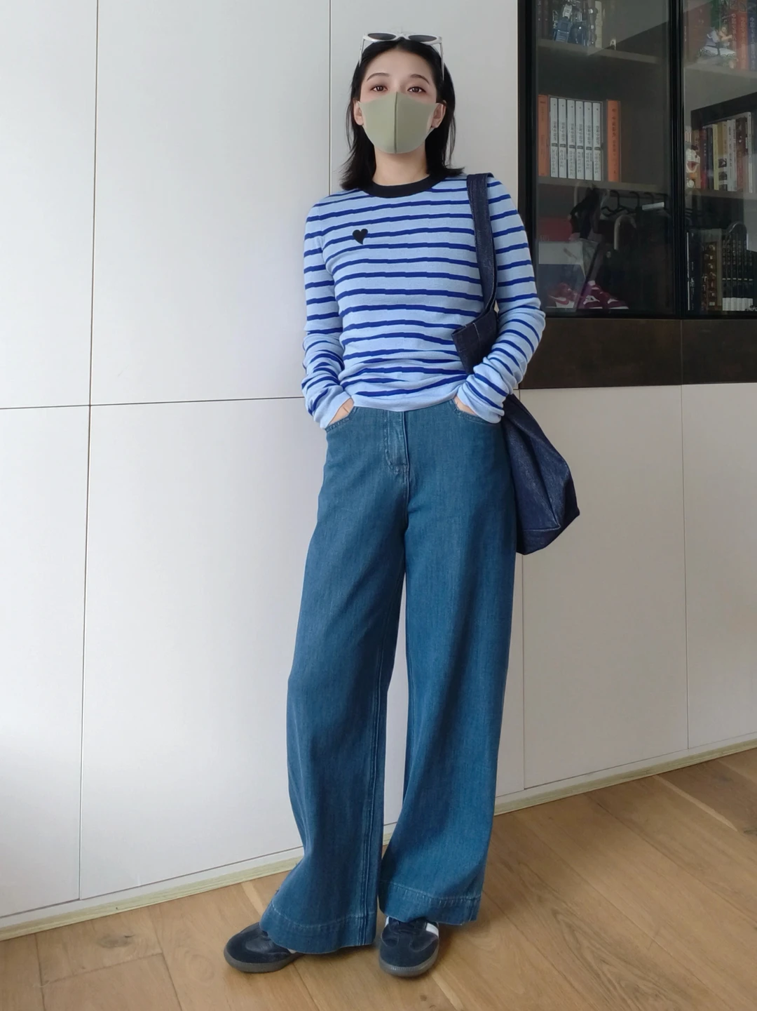 💙秋季的针织衫和牛仔裤