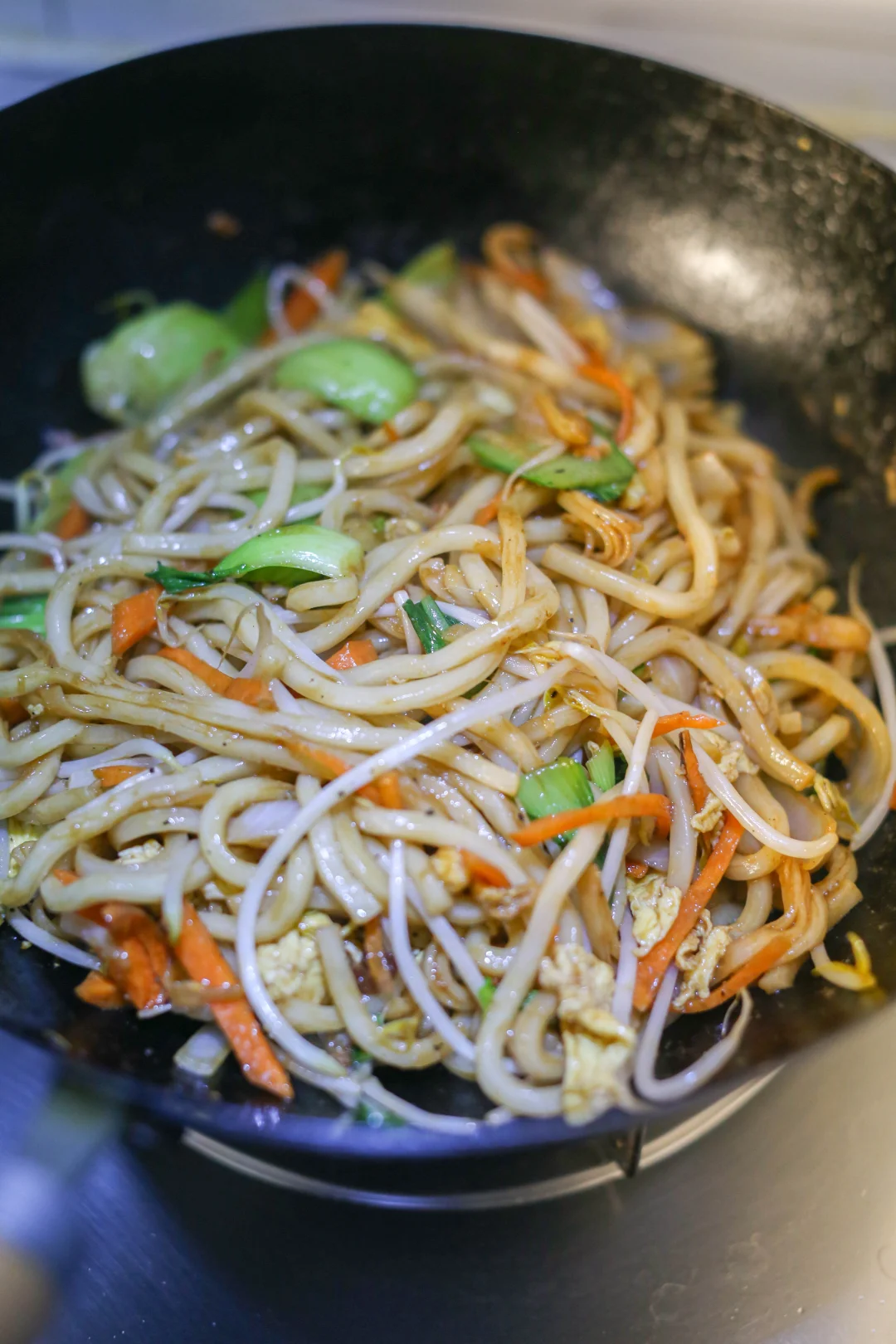 挑战1000种面条不重样（367）家常炒乌冬