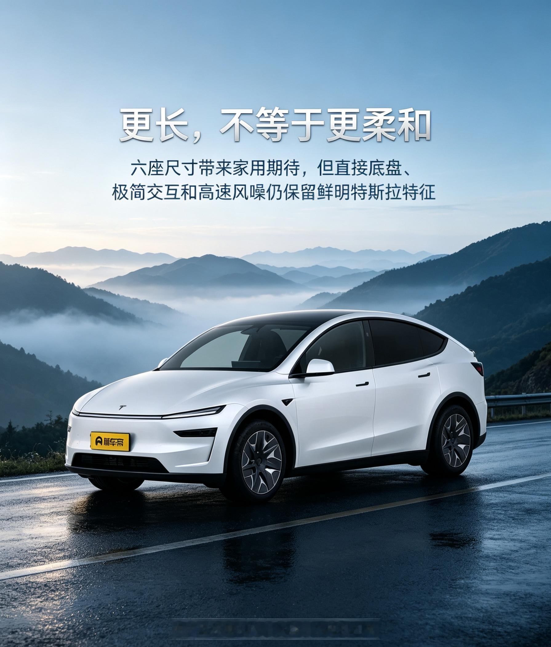 特斯拉Model Y L是一台把长车身、六座布局和特斯拉动态体验合在一起的纯电SUV。它的认知反差在于：有人因尺寸和座位数把它理解为偏舒适的家用车，也有人认为它仍保留偏直接的底盘、极简座舱和明显高速风噪。如果你需要大空间并偏爱特斯拉式车机与动力响应，它有吸引力；但如果对后排舒适、静谧性和传统豪华氛围