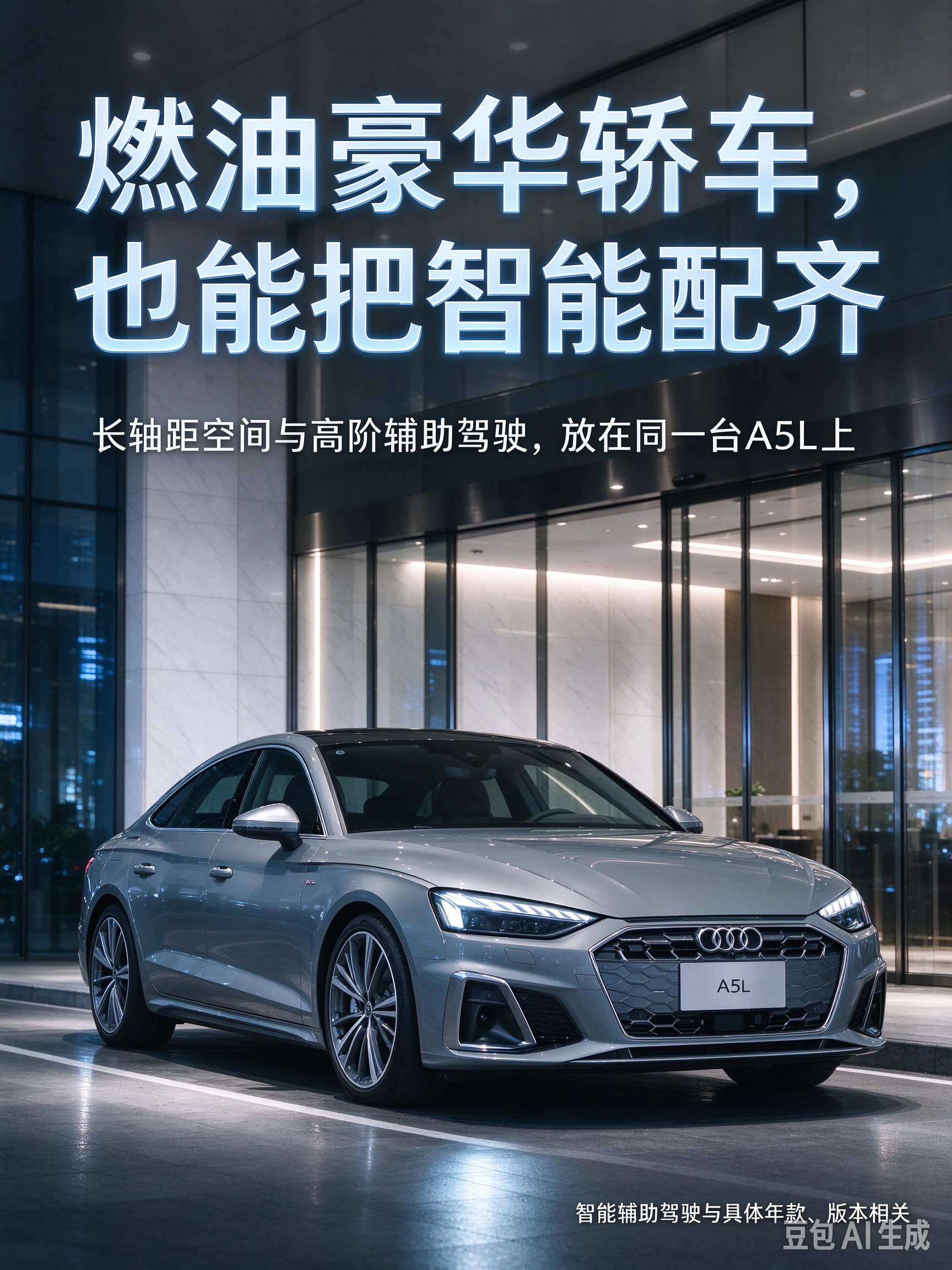 奥迪A5L燃油豪华轿车 智能配齐
